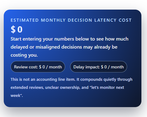 Decision Latency Calculator